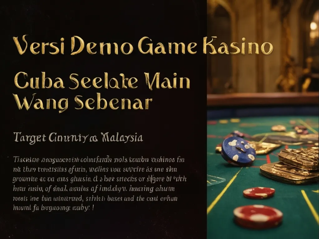 Demo Game Kasino